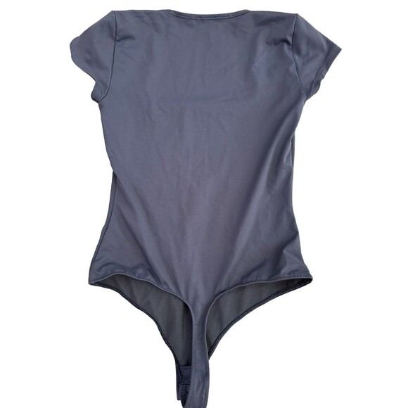 Free People Intimately Blue Short Sleeve Bodysuit Size Small - Picture 4 of 8
